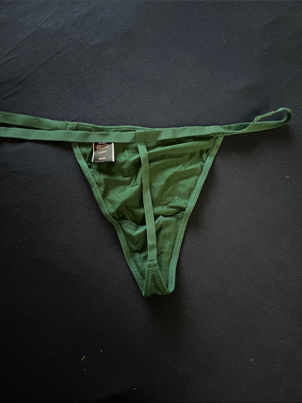 Victoria’s Secret Silky Dark Green v string Thong - Picture 2 of 3